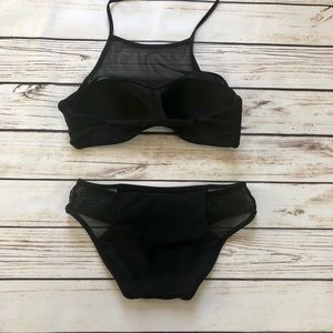 NWOT CAMI x JAX Black Mesh Bikini